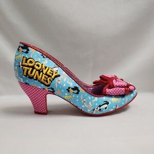 Irregular Choice Ban Joe Looney Tunes Polka-dot Mid Heels (W Size 41)